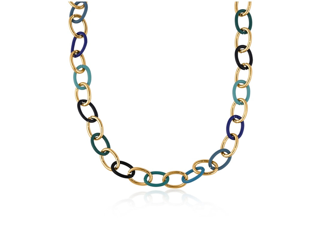 Paula Enamelled Chain Necklace