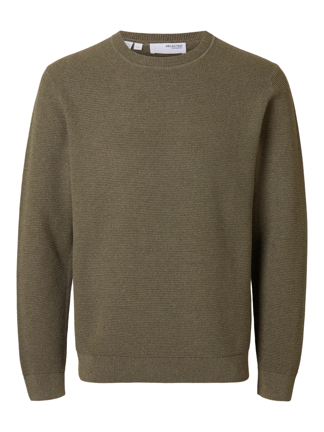 ROSS LS KNIT STRUCTURE CREW NECK