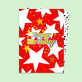 Happy Birthday Red Star Card