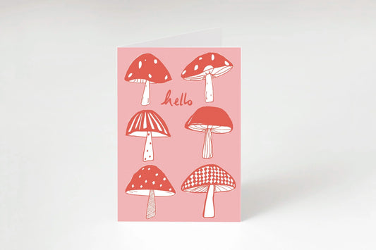 Mushroom Hello Card