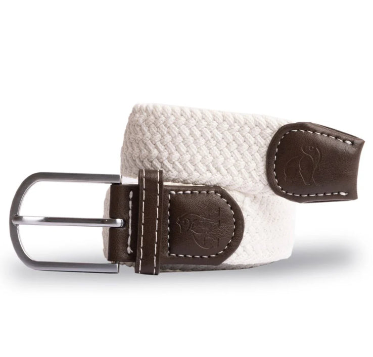 WOVEN BELT - CREAM