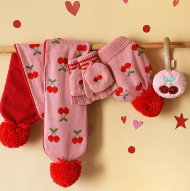 Cheerful Cherry Knitted Hat