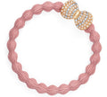 Gold Bling Bow Band - Champagne Pink