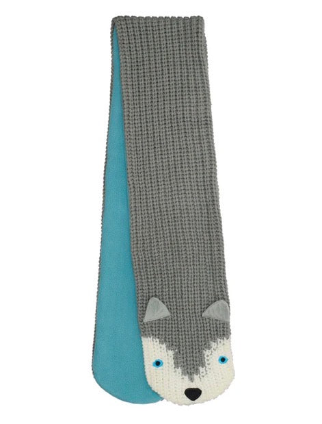 Husky Dog Knitted Scarf