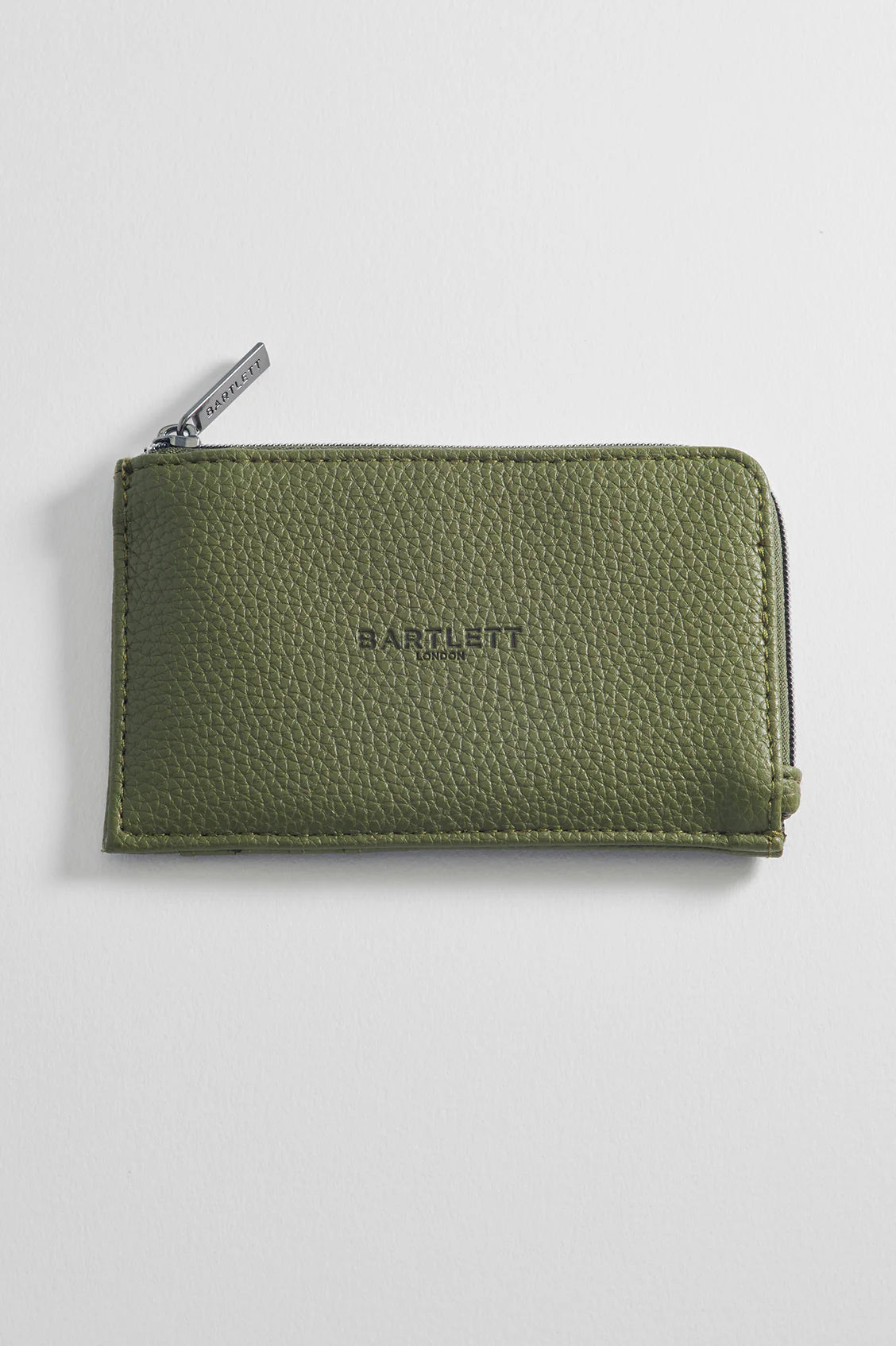 Mens Khaki Zipped Card Holder