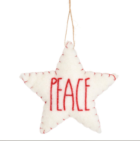 Peace Felt Hanging Decoration