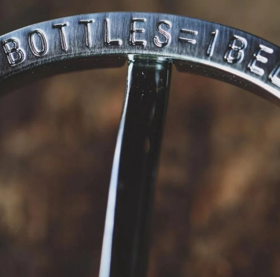 Recycled Woven Belt - Orange/Burgundy Fine Stripe