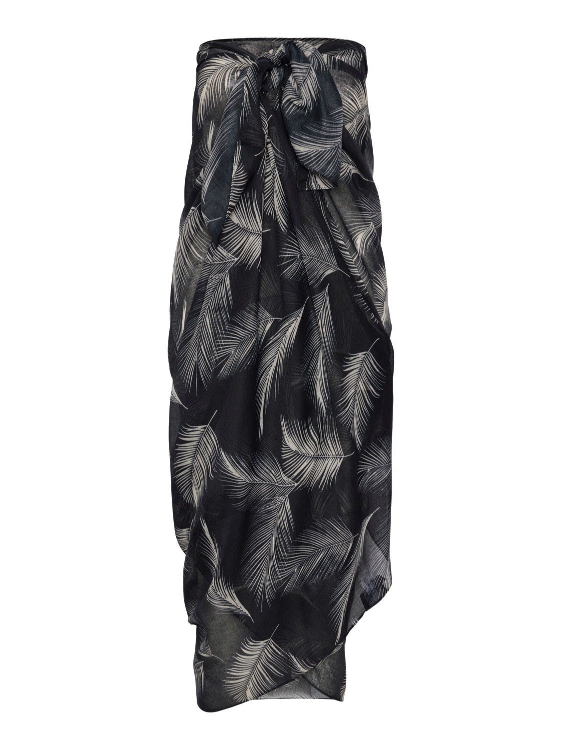 PCBANINNA 5IN1 SARONG - Black Onyx TROPICAL LEAF