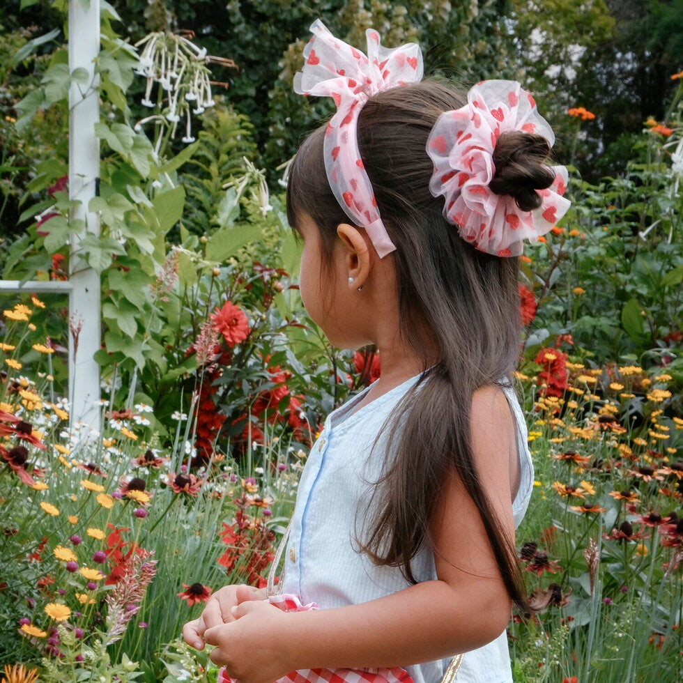 Sweet Hearts Tulle Headband