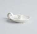 White Speckle 1/2" Candle Holder