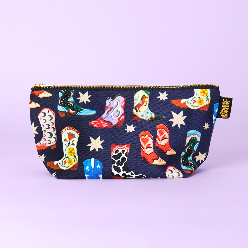 Cowboy Boots Zip Bag