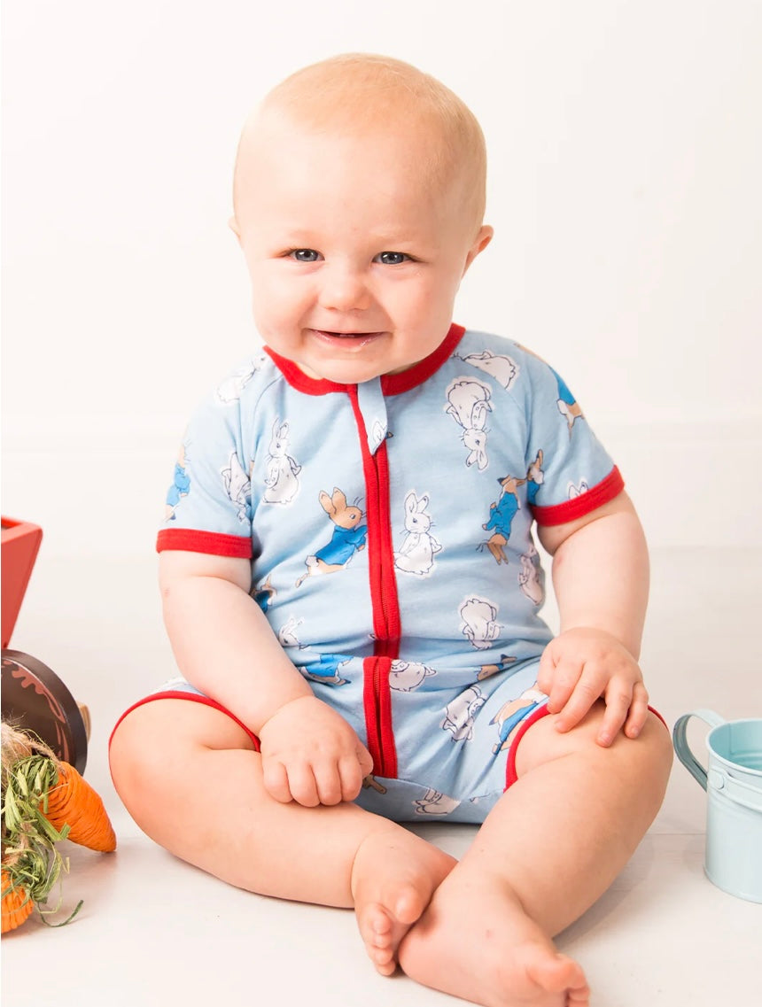 Peter Rabbit Seaside Zip Up Romper