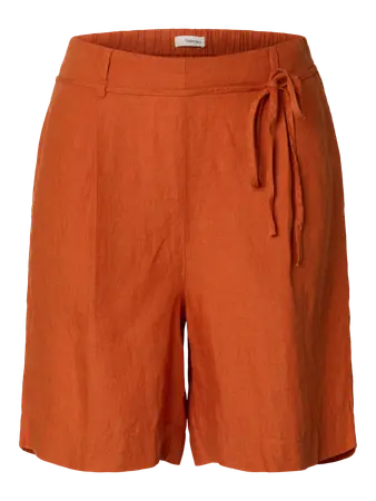 SLFLINNA LINEN STRING SHORTS
