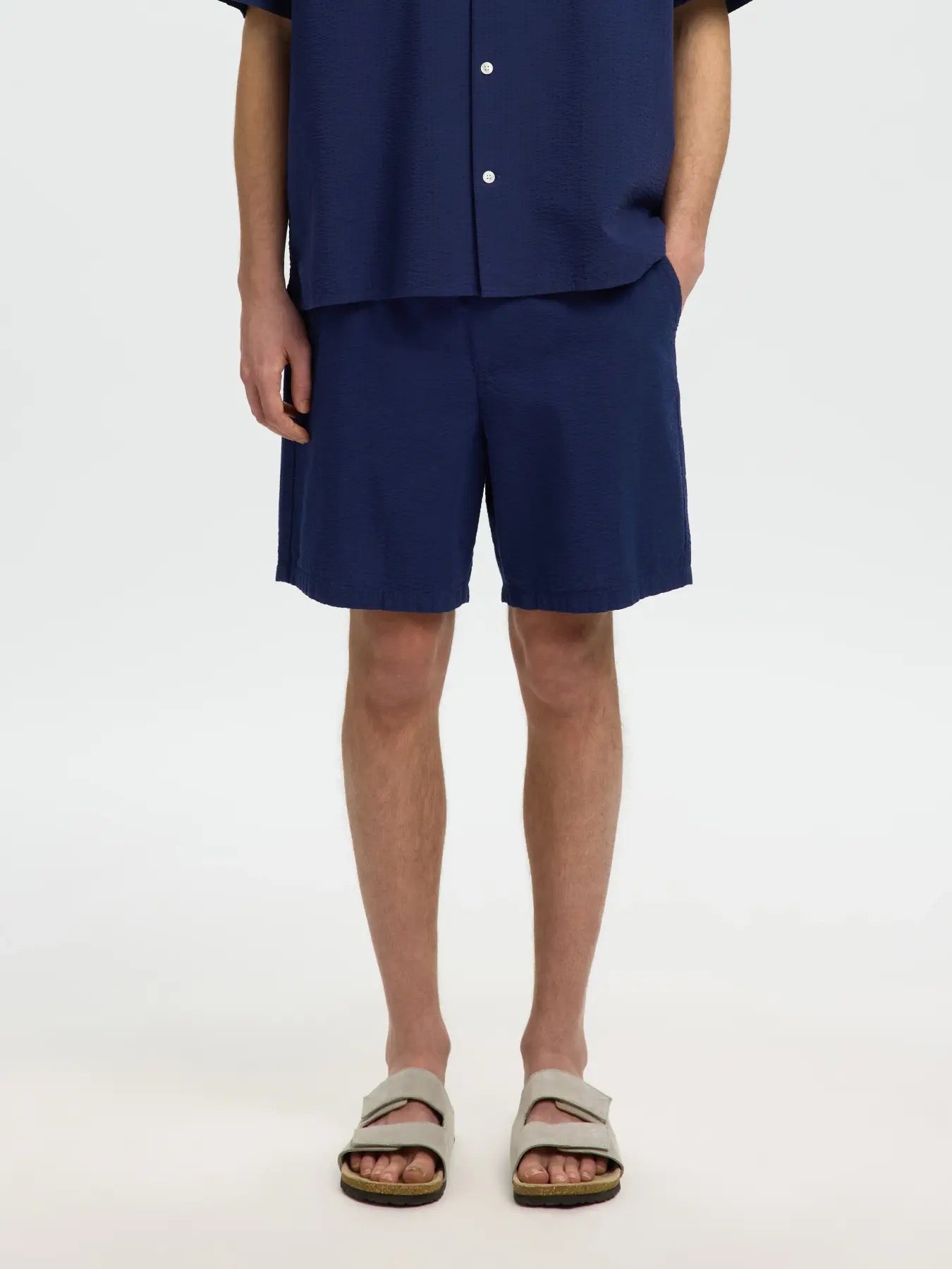 SLHREGSTUART SEERSUCKER SHORTS