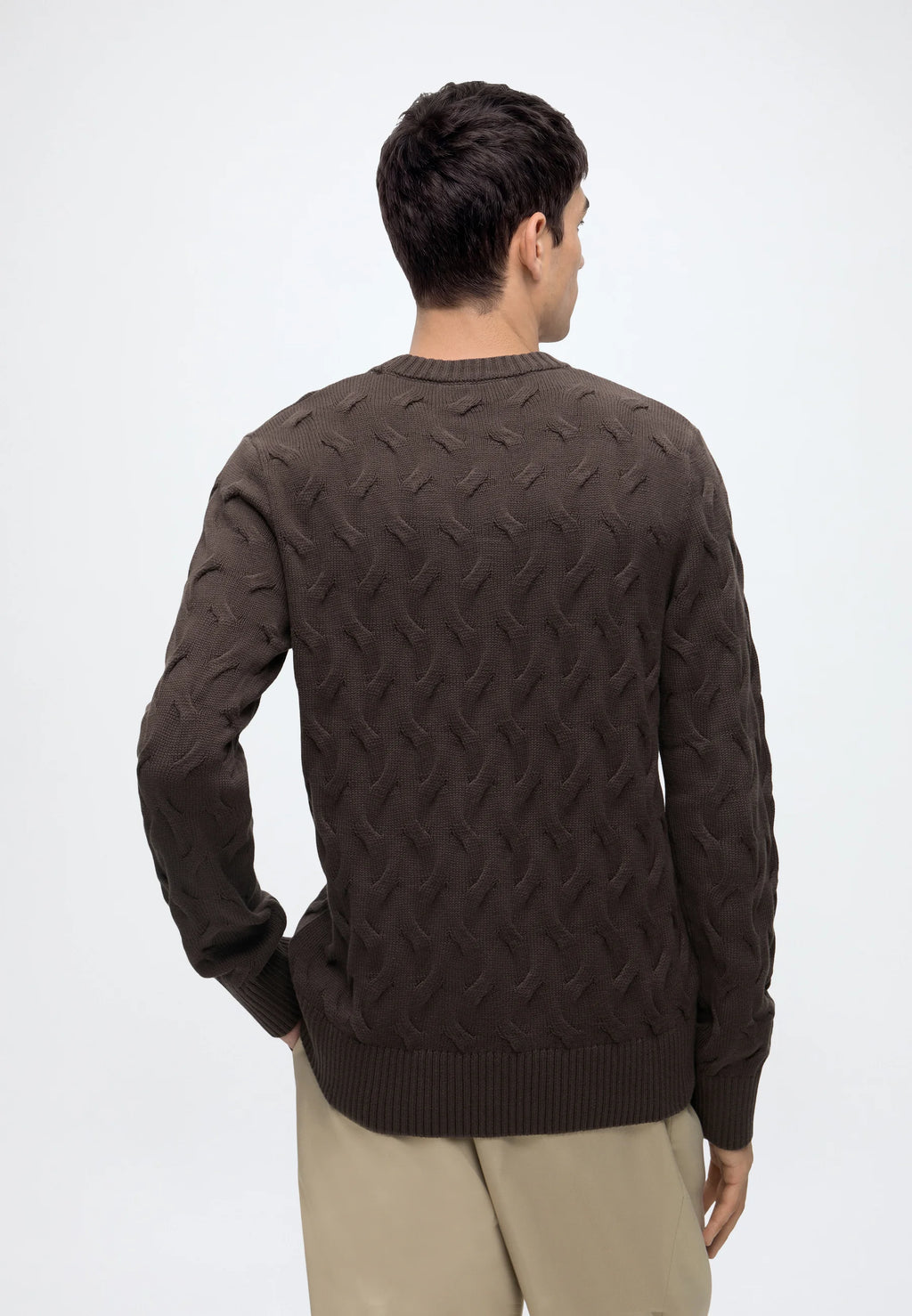 SLMCARLOS LS CABLE CREW NECK NOOS