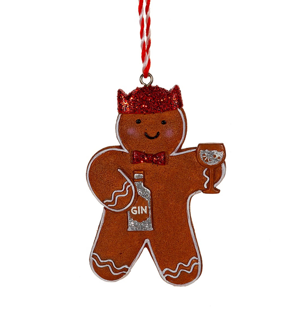 Gin-gerbread Men Hanging Decorations - Set of 3