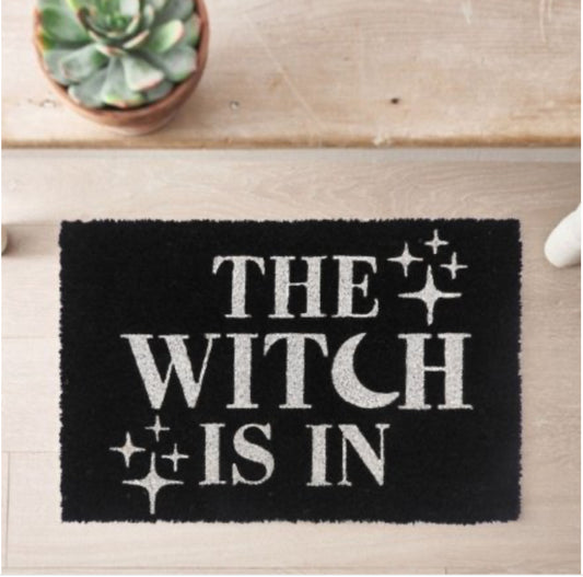 The Witch Is In Doormat 60cm