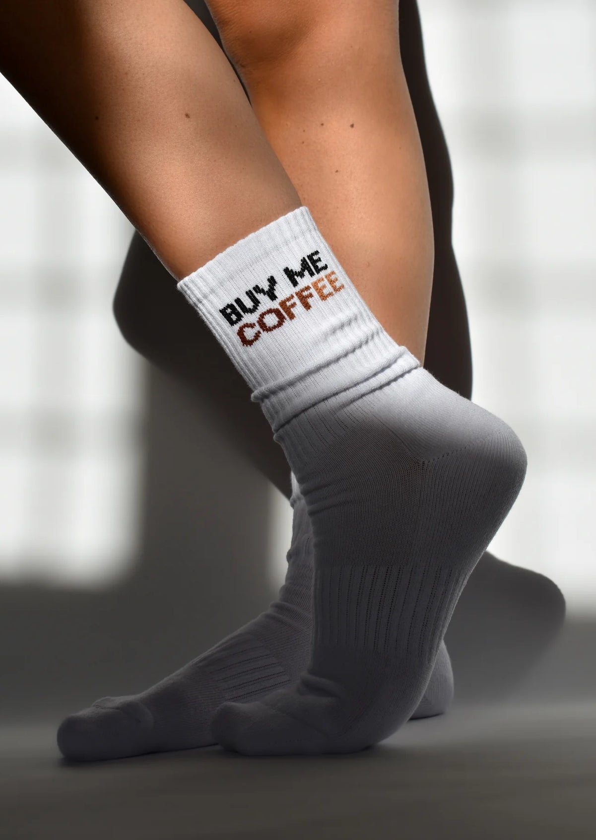 Soxygen Buy Me Coffee Classic Crew Socks