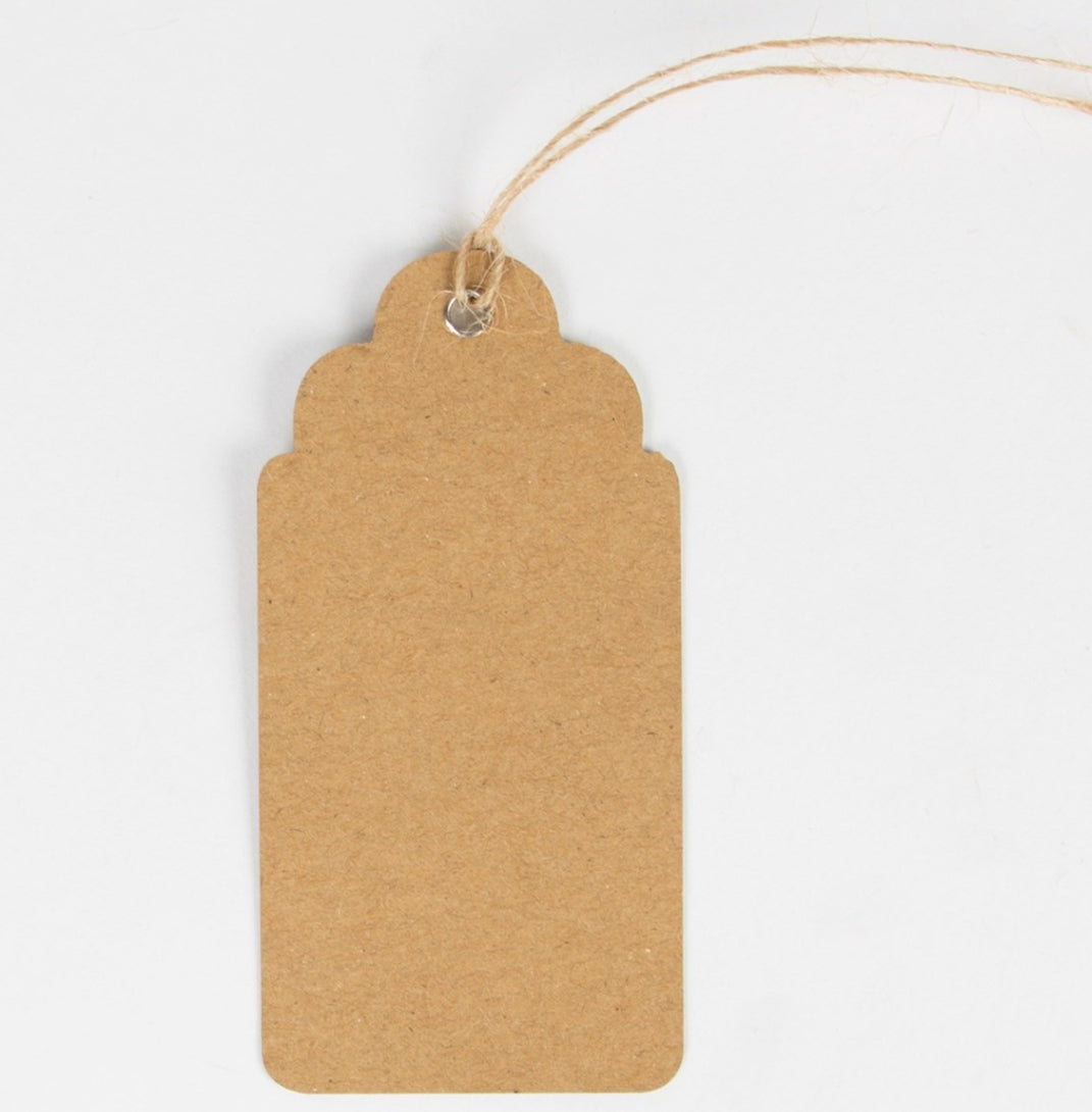 Retro Vintage Father Christmas Scene Gift Tags-Set Of 15