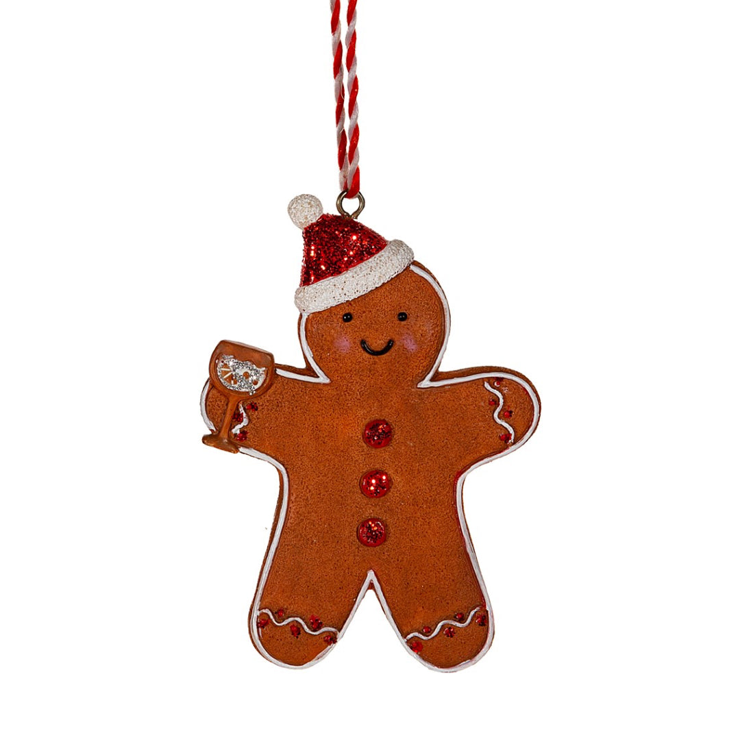 Gin-gerbread Men Hanging Decorations - Set of 3