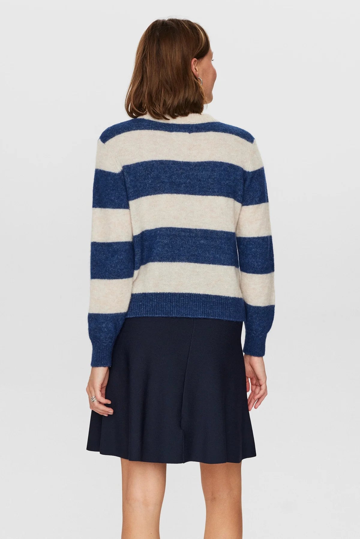 NURIETTE Stripe Pullover - Dress Blues