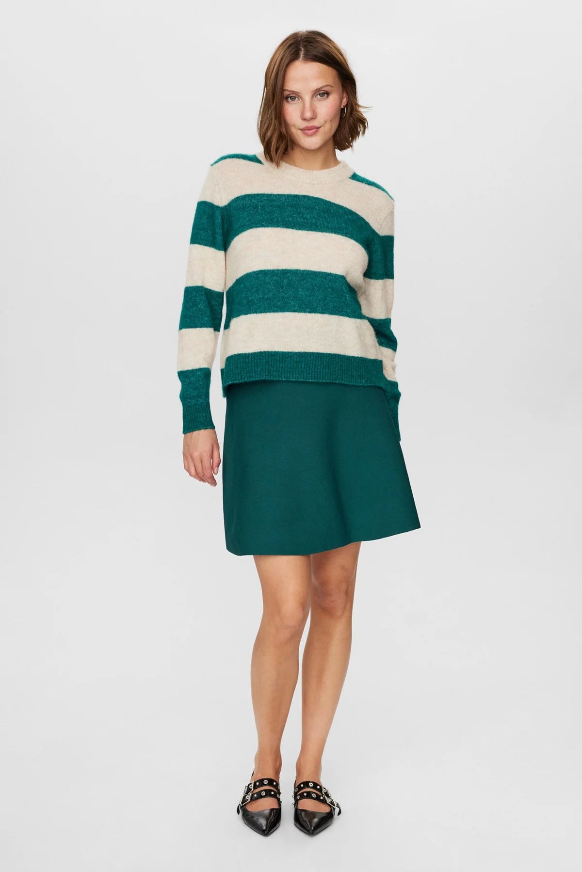 NURIETTE Stripe Pullover - Botanical Garden