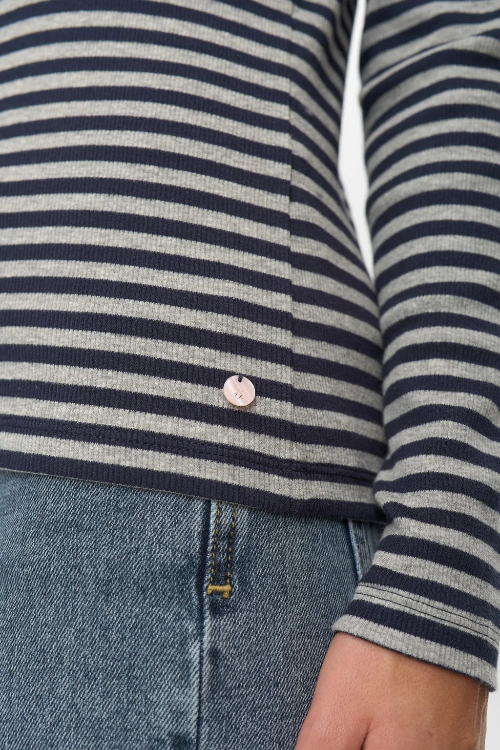 NUMELANY LS BLOUSE - DARK SAPPHIRE