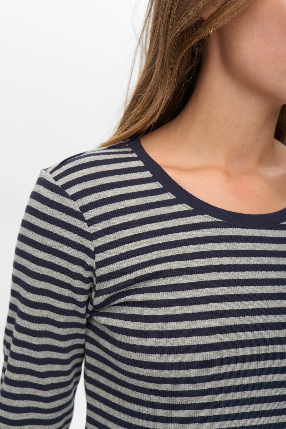 NUMELANY LS BLOUSE - DARK SAPPHIRE