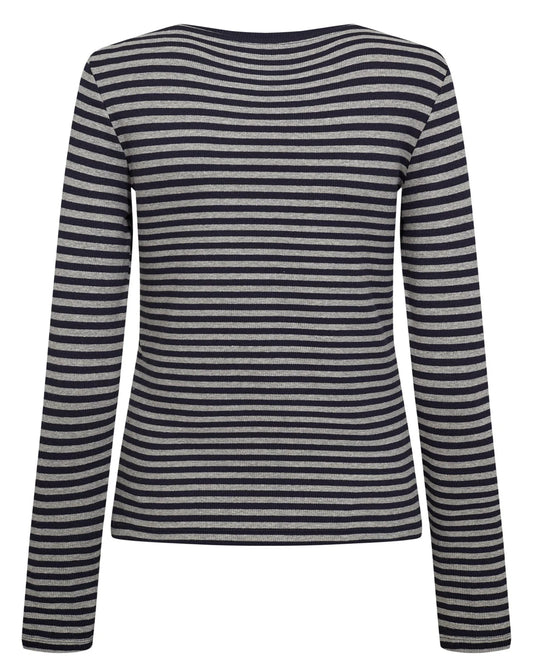 NUMELANY LS BLOUSE - DARK SAPPHIRE