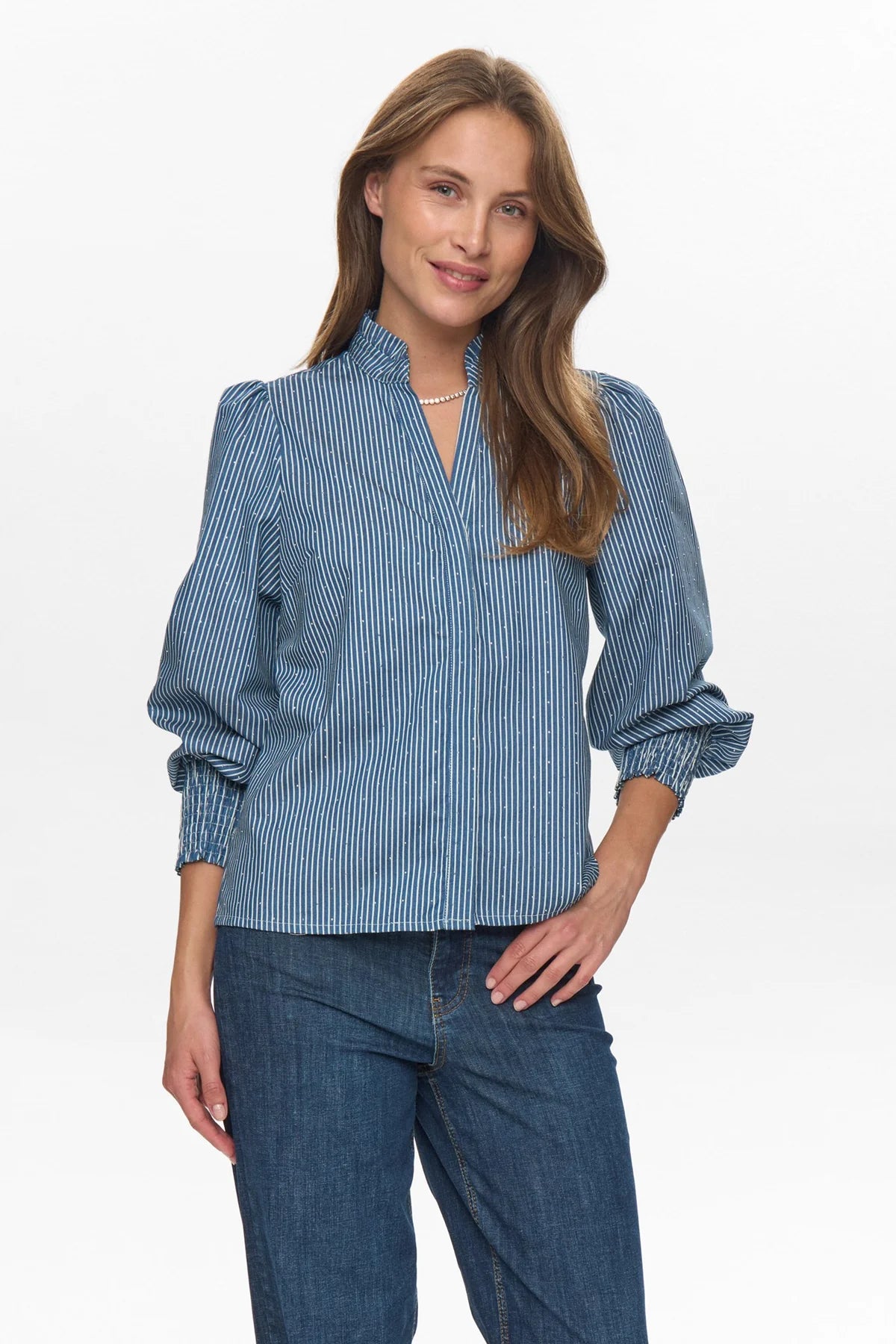 NUEMILIE SHIRT - Medium Blue