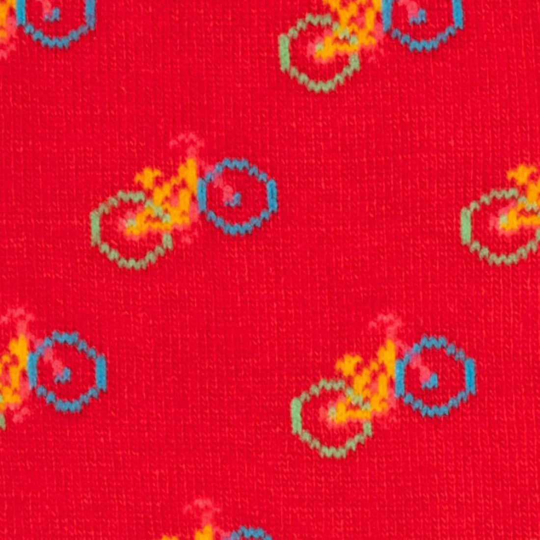 RED BICYCLE BAMBOO SOCKS