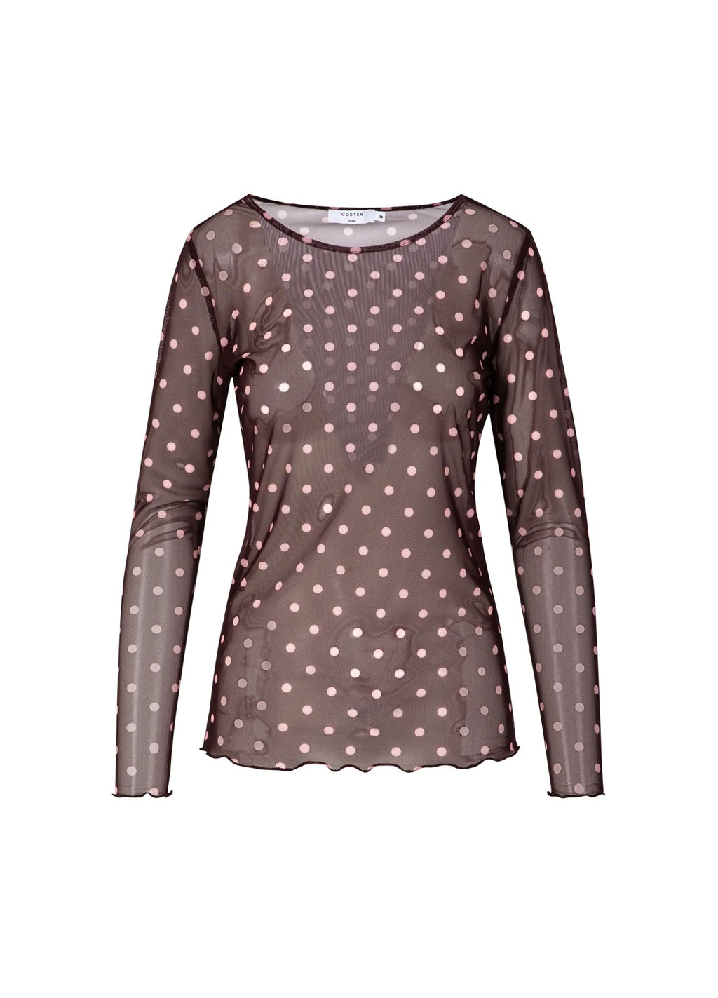 EVE MESH BLOUSE - DOT PRINT