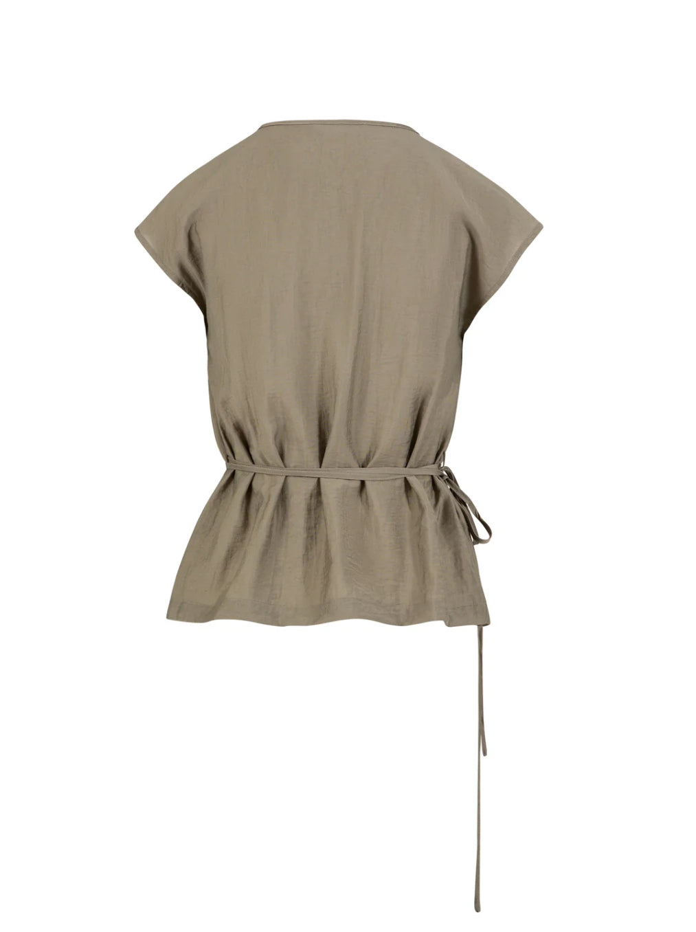 WRAP RUFFLE TOP