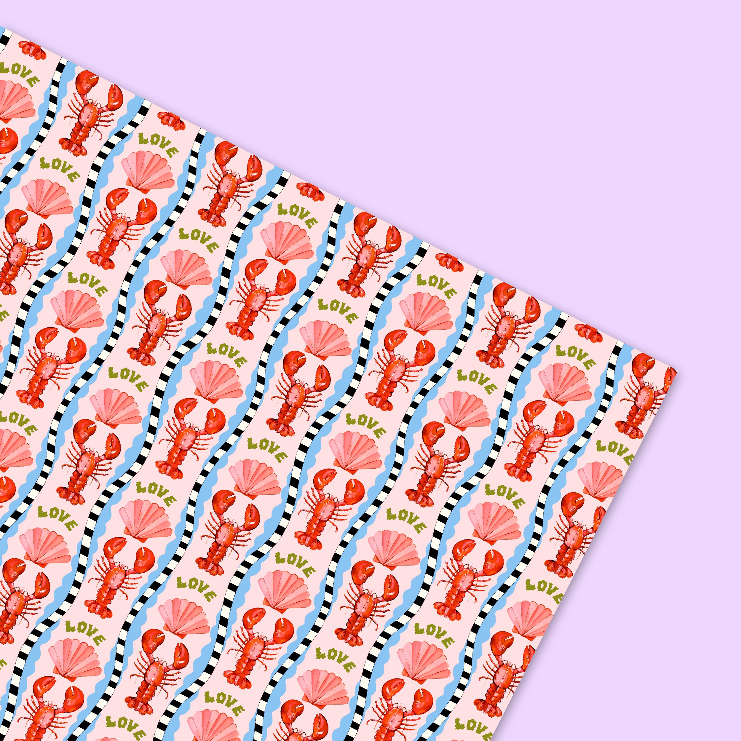 Lobster Love Gift Wrap
