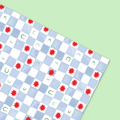Checker Smiles & Stars Gift Wrap