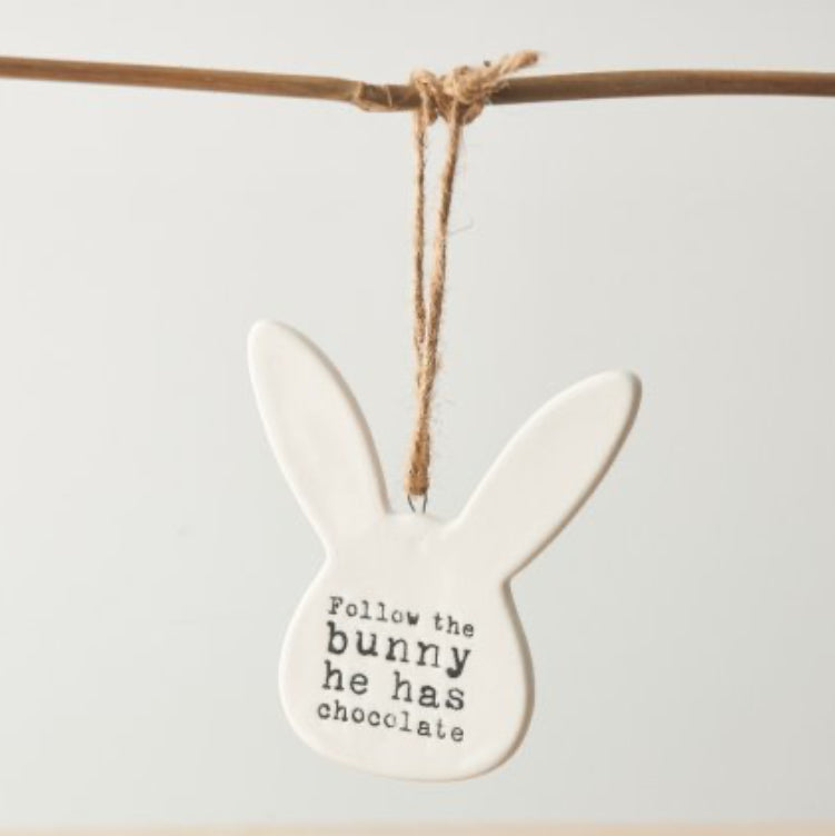 Follow The Bunny Hanger ,9cm