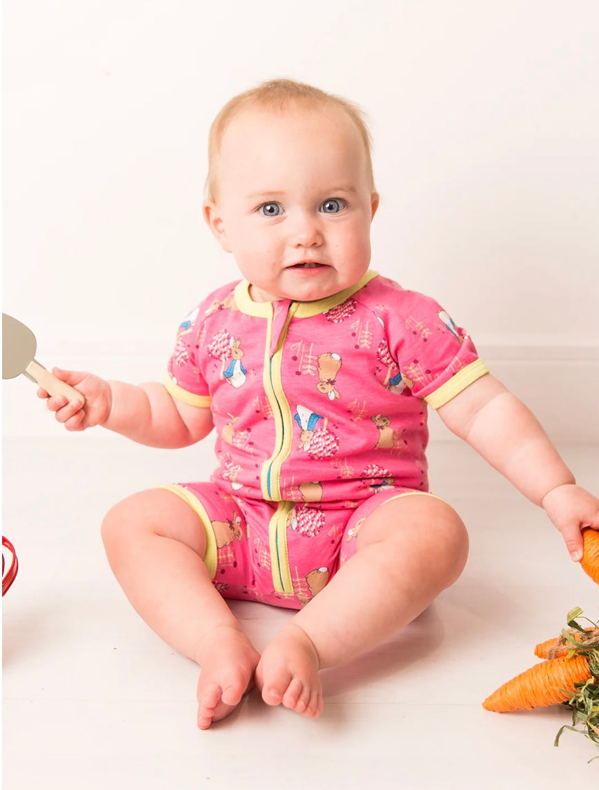 Peter Rabbit Springtime Zip Up Romper