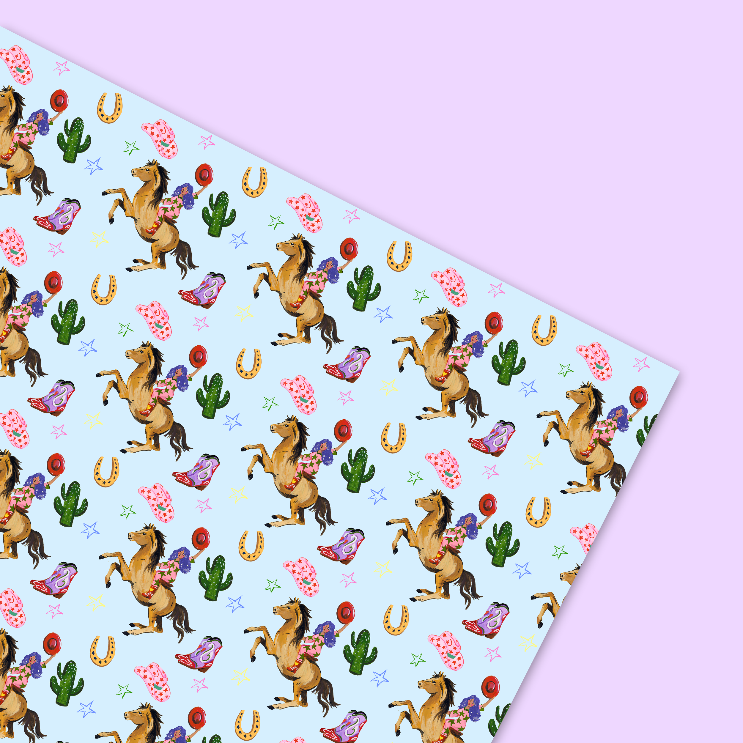 Cowgirl Icons Gift Wrap