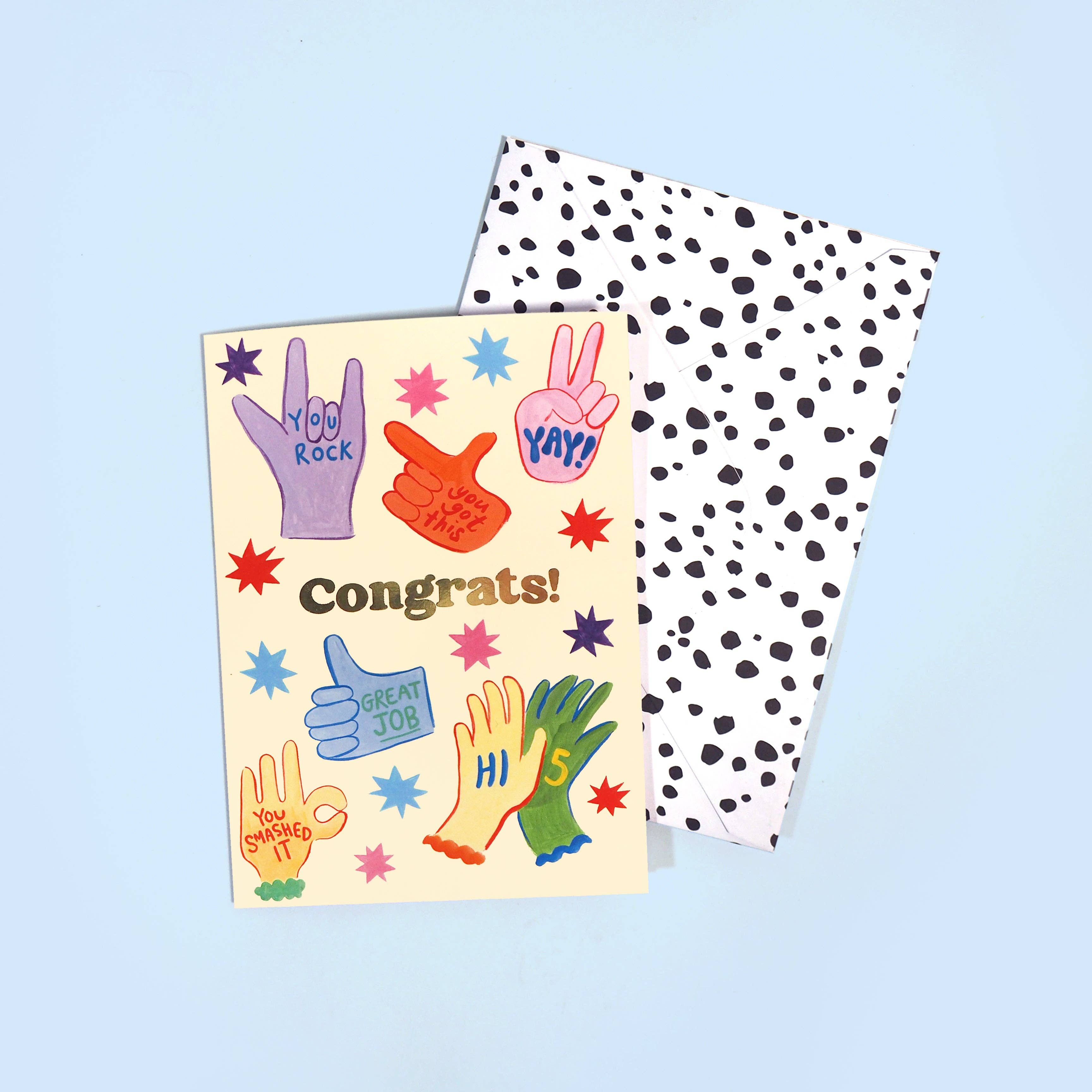Congrats Hands Card
