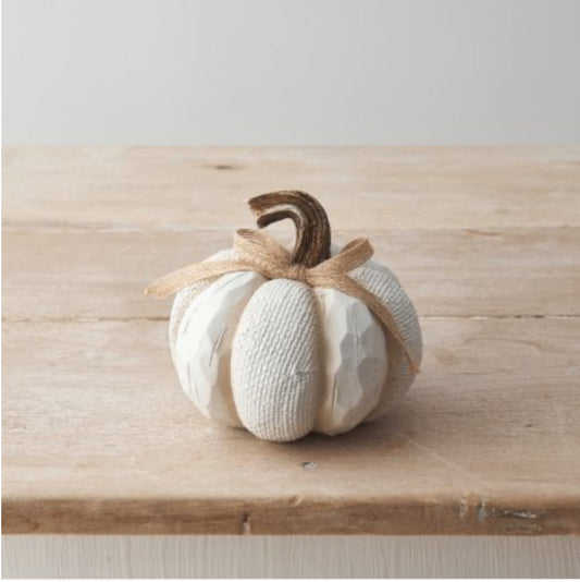 Polyresin Knitted Pumpkin 11.5cm