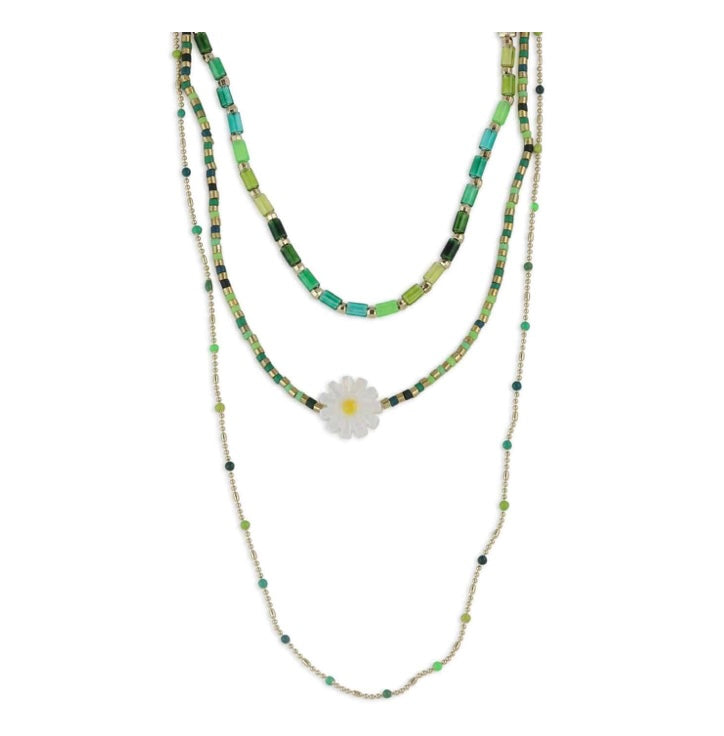 Cressida Multi Row Beaded Necklace
