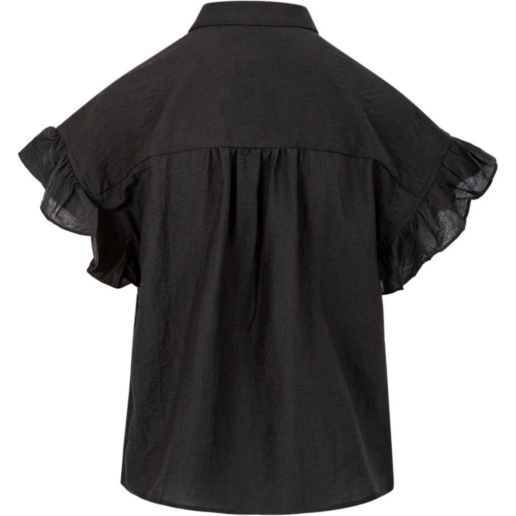 Shirt With Ruffle Sleeves