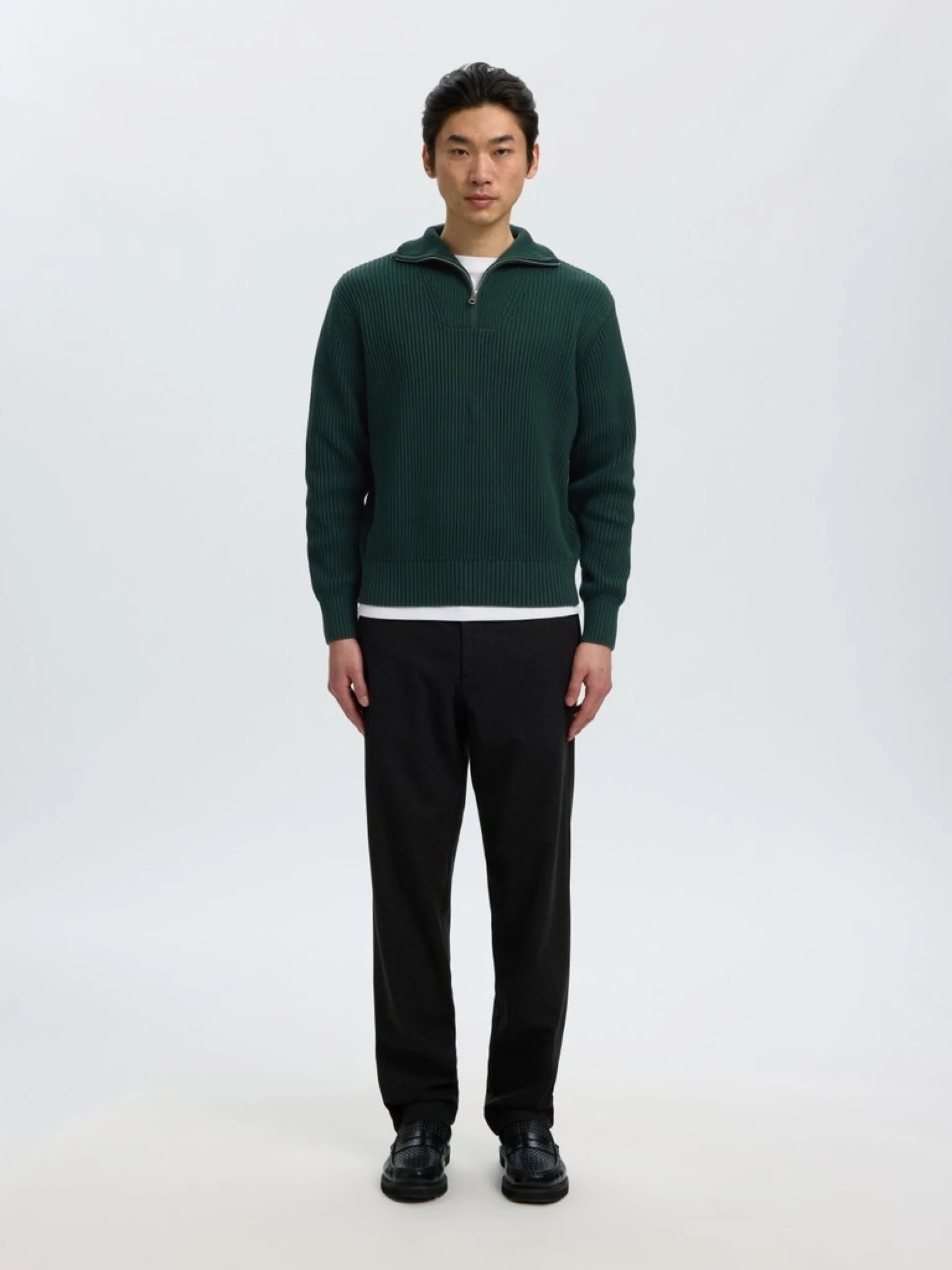 SLMDRY LS HALF ZIP KNIT