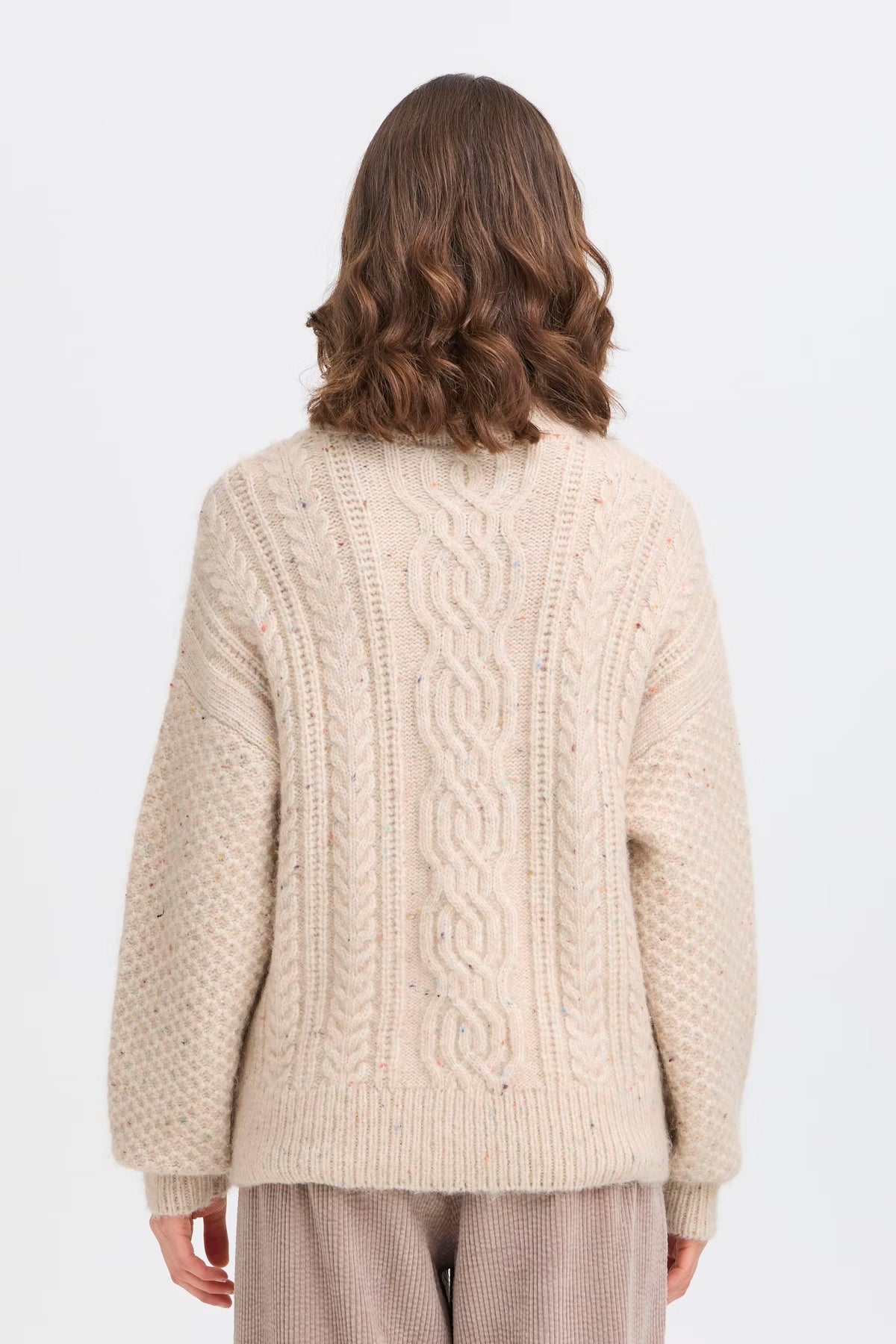FRELLEA PULLOVER - Oatmeal Multi