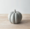 Grey ceramic pumpkin 8.5cm