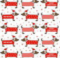 Christmas Sausage Dog Wrapping paper