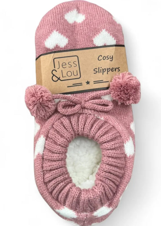 Heart Cosy Slippers
