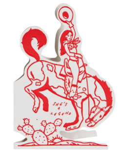 She’s A Legend Cowgirl Greeting Card
