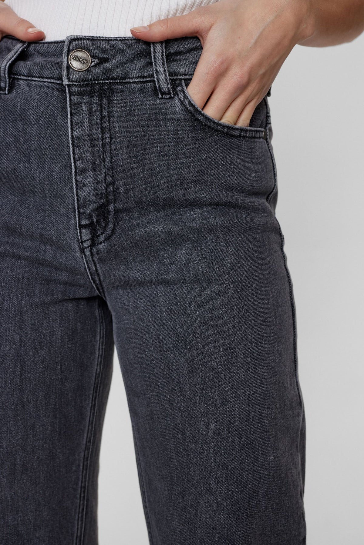 NUTORONTO Jeans - Dark Grey Denim