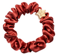 Gold Star Silk Scrunchie - Persimmon